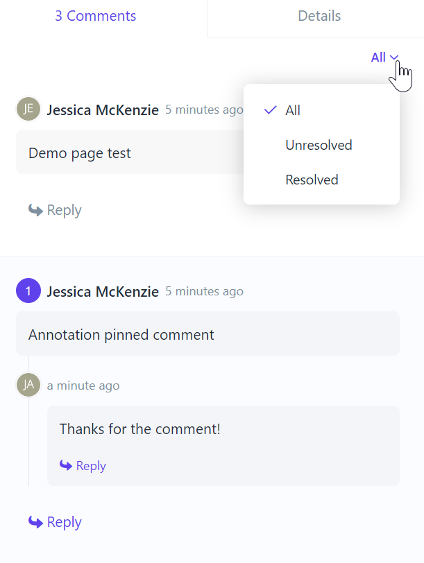 Feedback Comments