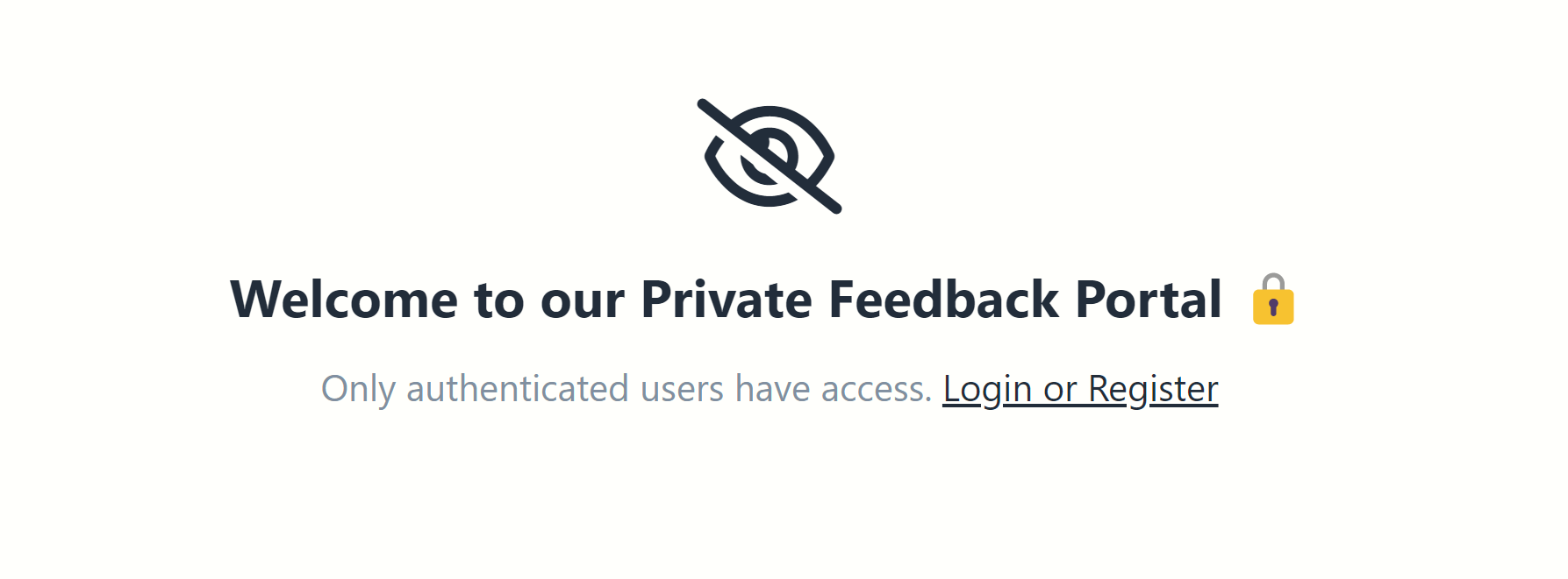 Feedback Portal Privacy
